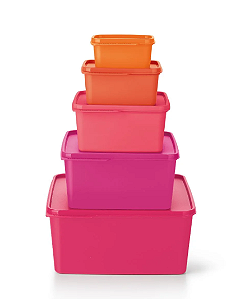 Kit Tupperware Basic Line com 5 Peças