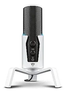 Microfone Usb 4 Em 1 Para Streaming De Gxt 258w Fyru White Color