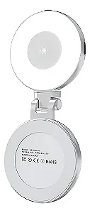 Luz Magnética para Telefone Selfie Com Espelho