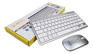 Teclado E Mouse Super Slim 2 Sem Fio Prata