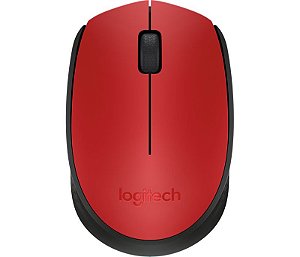 MOUSE LOGITECH SEM FIO M170 VERMELHO