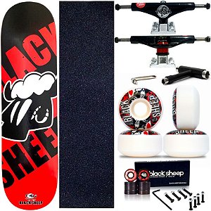 Skate Completo Maple Black Sheep Red Black 8.0 + Truck This Way
