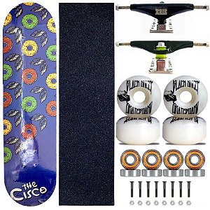 Skate Montado Shape Cisco Skate Blue Donuts 8.0