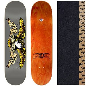 Shape Maple Anti Hero Skateboards Pro Deck 8.25  Eagle Gray + Lixa Jessup Importada