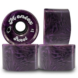 Rodas Longboards Mentex 74mm Dureza 85A Sweet Dark Purple
