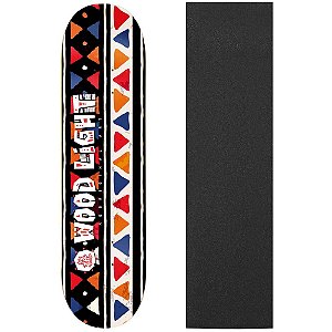 Shape de Skate Profissional Wood Light Ethnics Color 8.0 (Lixa de Brinde)
