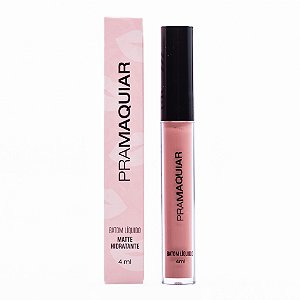 Batom Líquido Matte Hidratante PRAMAQUIAR #4106 Charme