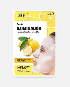 Máscara Facial de Algodão Limão - Kiss New York