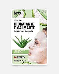 Máscara Facial de Algodão Aloe Vera - Kiss New York