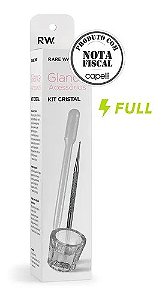 Glance Kit Cristal (palito+pipeta+pote) Aplicação Henna Sobrancelha
