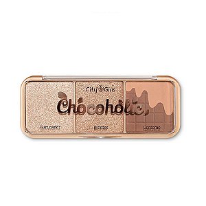 Iluminador, Bronzer e Contorno  Chocoholic - City Girls