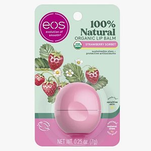 Eos 100% Natural & Organic Lip Balm Strawberry Sorbet