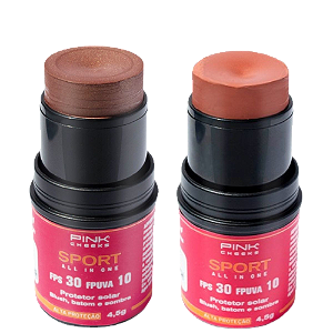 Blush com Protetor Solar FPS 30 FPUVA 10 All in One - Pink Cheeks