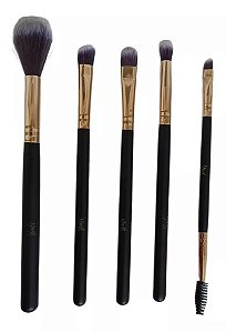 Kit de Pinceis Profissional com 5 - Yanz