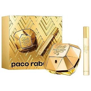 Paco Rabanne Lady Million Kit Perfume Feminino + Perfume Travel Size EDP