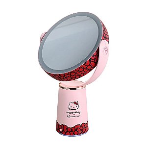 Espelho Duplo Aumento 10x Com LED Hello Kitty -  Klass Vough