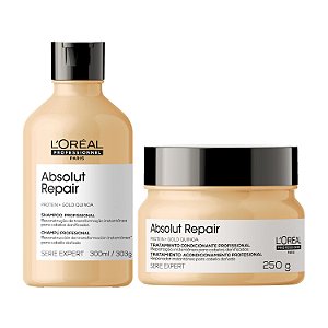 Kit L'Oréal Gold Quinoa - Shampoo e Máscara