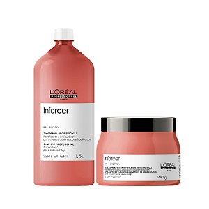 Kit L'Oréal Inforcer - Shampoo e Máscara Grande