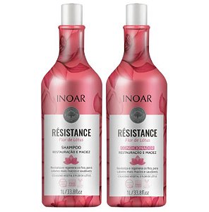Inoar Kit Résistance Flor de Lotus - Shampoo e Condicionador 1000ml