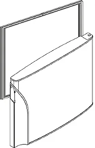 Borracha porta do freezer refrigerador PANASONIC NR- BT40 / BT41