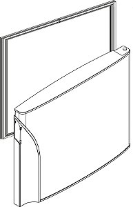 Borracha Porta do Freezer da Geladeira PANASONIC NR-BT54 e NR-BT55