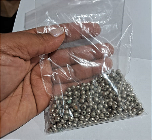 Miçanga de Metal de ferro niquel pacote c/ 100 gramas mic01