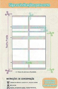 4 Fraldas Multiarte Döhler® Pinte e Borde - 100% Algodão