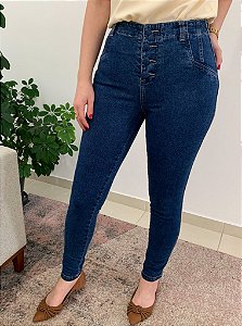 Jeans Skinny Botões