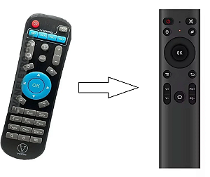 Controle Remoto Para Receptor VOQX QX1