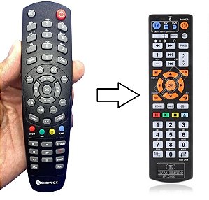 Controle Remoto Clonado Para Receptor Showbox Premium