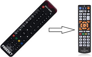 Controle Remoto para Receptor FREESKY SKY-9000