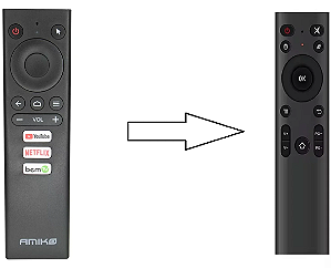 Controle remoto Clonado para TV Box Amiko Xpro / X pro+