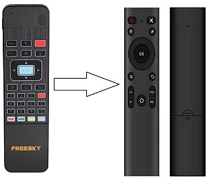 Controle remoto Para Receptor Freesky 6K (COM FUNÇÃO MOUSE)