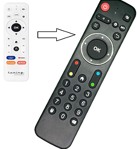 Controle remoto para TV BOX Tuning Advance