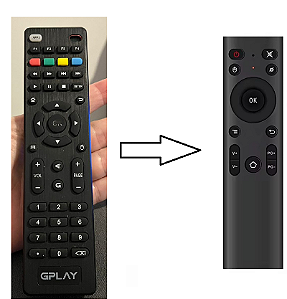 01 Controle Remoto Clonado TV BOX gplay