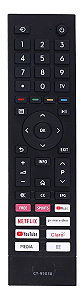 Controle Remoto para TV smart 4k Toshiba CT95017 / TB001 / Tb002 / TB003 / TB004 / TB005 / TB006