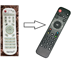 Controle Remoto para Receptor box Openbox B12 max / B12 Plus / B13+