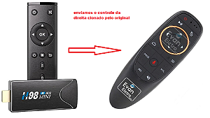 Controle Remoto Air mouse Para Receptor H98 Mini
