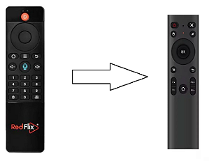Controle Remoto Air Mouse para Receptor RedFlix