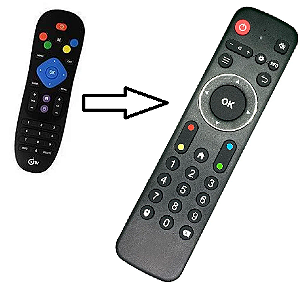 01 Controle Remoto Air mouse Para Receptor Dtv T1 Iptv