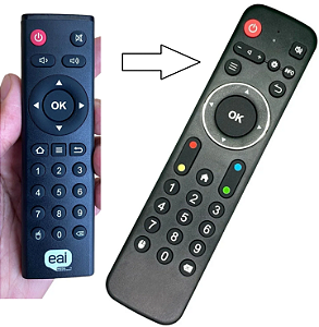 Controle Remoto Com Numeros Para TV Box Eai TV / Eai / Eai lite / TX9