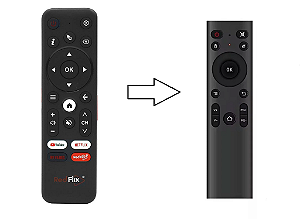 Controle remoto para Receptor RedFlix Red+