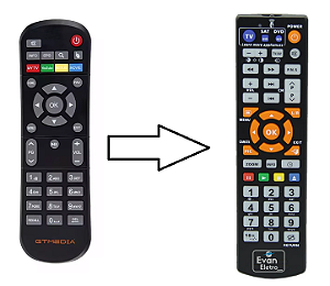 Controle Remoto para Receptor GTMEDIA V7S5X DVB-S S2X