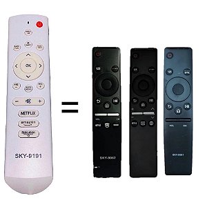 Controle remoto para Tv Samsung 4k led com teclas globoplay amazon e netflix