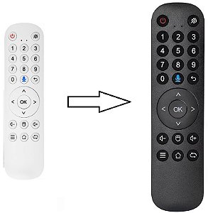 Controle Remoto 100% Original Preto para Receptor HTV Cast