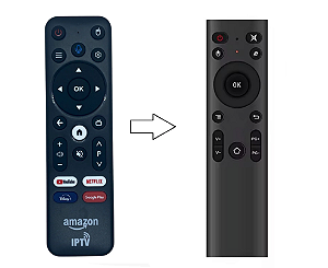 Controle remoto Clonado para Amazon Lite Fire TV Stick B091G4YP57 / Fire Tv Stick 10k
