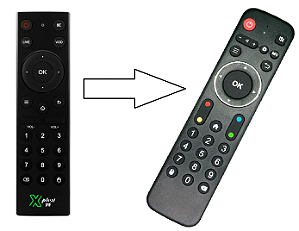 01 Controle Remoto Clonado para Tv Box IN XPLUS V4