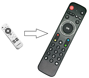 01 Controle Remoto Clonado para TV BOX TVAMÉRICA B15 Plus