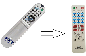 Controle Remoto Universal para TV LG 6710V00012S