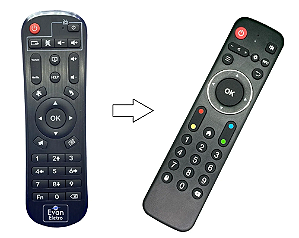 Controle Remoto Clonado para TV BOX  UAU TV Innovations
